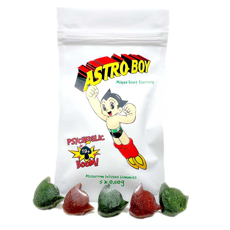 Buy Astro Boy Mushroom Infused Gummies – 3300mg Now | shrooms-cannabis.com