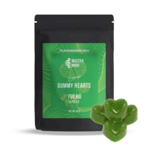 Order 3000mg MasterMind Lime Gummy Hearts | Shrooms-Cannabis.com
