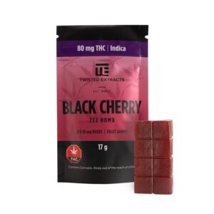 Acheter Twisted Extracts - Jelly Bomb - Black Cherry Bomb (80mg) | shrooms-cannabis.com